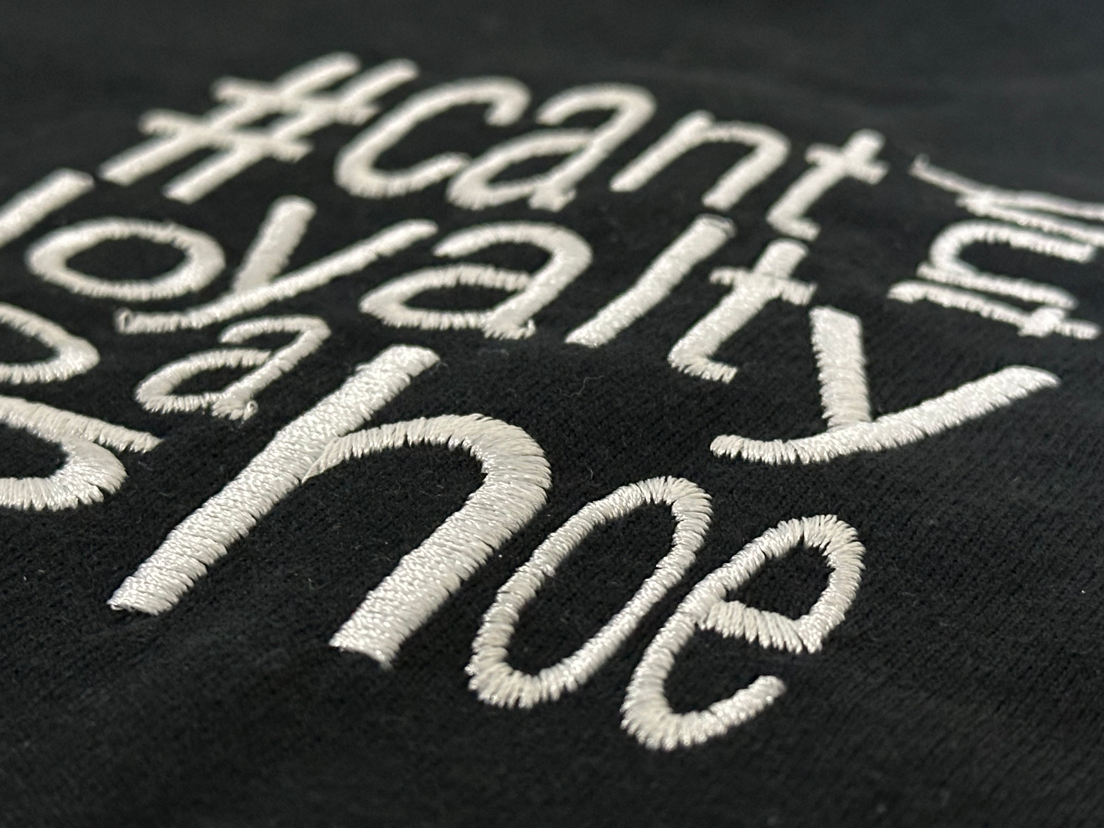 #cantputloyaltyonahoe Embroidered Hoodie (Black)